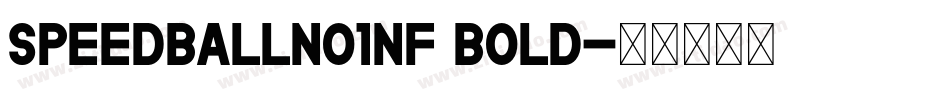SpeedballNo1NF Bold字体转换